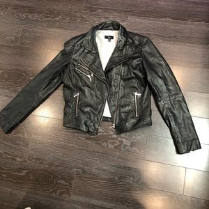 Aqua Genuine Leather Jacket